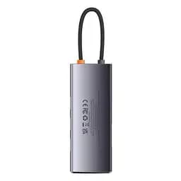 Хаб - док-станція Baseus Metal Gleam Series 6-in-1 Type-C Hub WKWG030213 - мініатюра 2