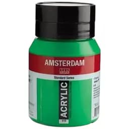 Фарба акрилова Amsterdam 618, Перм. зелений світлий 500 мл
