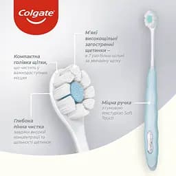 Зубна щітка Colgate 3D Density голуба - мініатюра 2