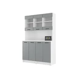 Буфет кухонний Idea К-92.1 Білий / Асфальт - мініатюра 3