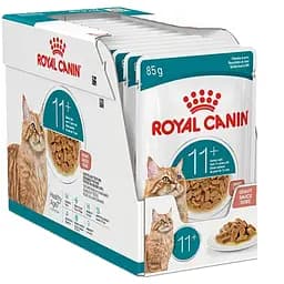 Набір вологого корму Royal Canin Ageing 11+ повнораціонний для котів віком від 11 років шматочки у соусі 1.02 кг (12 шт. х 85 г)