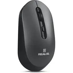 Комп'ютерна мишка Real-El RM-470W Wireless/Bluetooth Dark Gray (EL123200049) - мініатюра 5