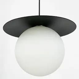 Видовжена чорна LED люстра з 2 світлодіодними ромбами та 2 плафони Line.F Довжина 120 см - мініатюра 4
