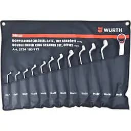 Набор ключей накидных Wurth WS6-32, 12 шт. в чехле Red Stripe (арт. 5754105912)