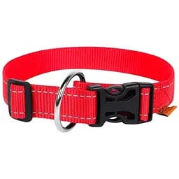 Нашийник для собак Dog Extremе, нейлоновий, регульований, 35-58х3 см, червоний