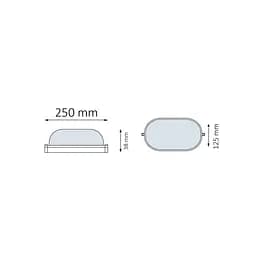Світлодіодний вологозахищений світильник FARADAY-24 24W IP65 білий 6400К - мініатюра 2