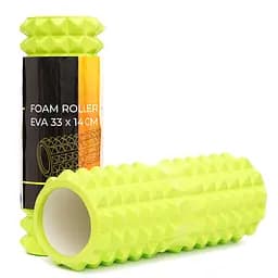 Массажный ролик Cornix EVA 33 x 14 см (валик, роллер) XR-0330 Green