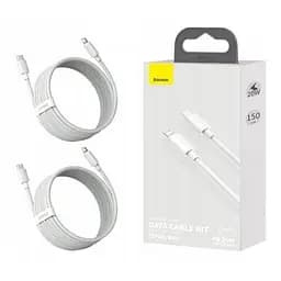 Кабелі комплект 2 штуки - Baseus USB - Type-C - Simple Wisdom набір TZCATLZJ-02