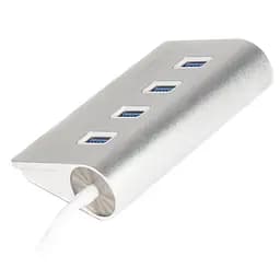 Концентратор Maxxter USB 3.0 Type-A 4 ports silver (HU3A-4P-01) - мініатюра 2