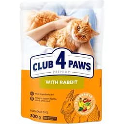 Сухой корм для кошек Club 4 Paws Premium с кроликом 300 г