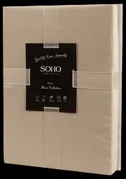 Комплект постільної білизни Євро Duet 200х230 см Mocha/Ivory SOHO pbe0050832 - мініатюра 3