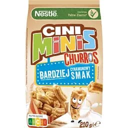 Сніданок сухий Cini Minis Churros з вітамінами та залізом 210 г