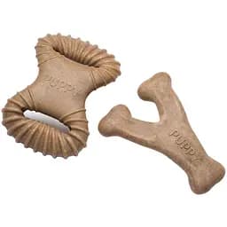 Набор игрушек для собак для грызения Benebone Puppy Pack Дентал кость+Развес со вкусом бекона 2 шт.