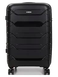 Валіза середня M поліпропілен Worldline Airtex 282 74л 64×41×26см Чорний - мініатюра 3