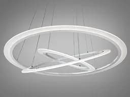 Підвісна LED-люстра з пультом 115 Вт Diasha 2366-800+600+400WH - мініатюра 3