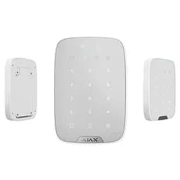Бездротова сенсорна клавіатура Ajax KeyPad Plus White (26078.83.WH) - мініатюра 4