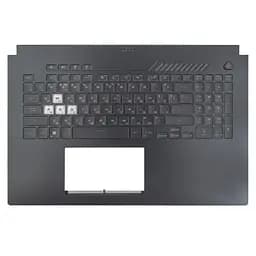 Верхня кришка для Asus FX707 FA707, (56Wh, Чорний, топкейс+клавіатура, RGB 8pin, 90NR08V1-R31UA1, Оригінал)