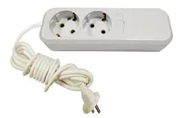 Удлинитель 5 метров 2 гнезда с заземлением (провод 100% медь) MODERN (18266) ТМ LUMANO
