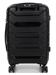 Валіза маленька S поліпропілен Worldline Airtex 282 46л 54×36×23см Чорний - мініатюра 4