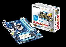 Материнская плата Gigabyte GA-B75M-D3H LGA 1155 (GA-B75M-D3H) Б/У
