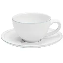 Чашка Costa Nova Friso для кофе с блюдцем 12.4 см 90 мл белая (560673991346)