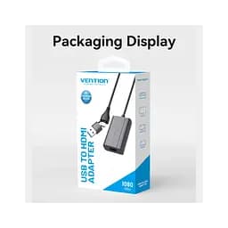 Перехідник USB-C + USB-A to HDMI M 0.15m gray Vention (ACYHB) - мініатюра 2