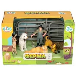 Дитячий іграшковий набір Ферма Kids Team Q9899-X13_1 кушечки, собака, кролик