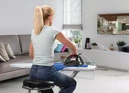Gorenje Праска, 2600Вт, 350мл, паровий удар 95гр, верт. відпарювання, антинакип, автовідключення, керам. підошва, сіро-чорний - мініатюра 2