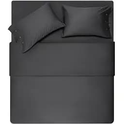 Простыня Ardesto Mix & Match Premium сатин 240x260 см серая (ART2426FSY)