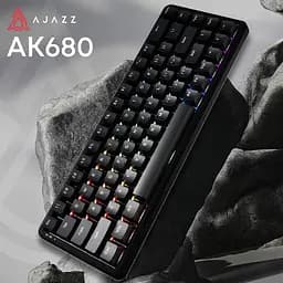 Клавіатура Ajazz AK680 MAX Magnetic Switch ABS Black Keycaps RGB Aluminum Positioning Pl (AK680-WM-B-A) - мініатюра 10