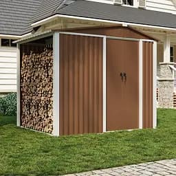 Хозблок-сарай металлический NEXT-дровник. (200х240х180см.)