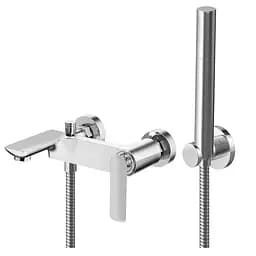 Змішувач для ванни Kohlman Experience хром настінний з виливом KPL-QW110E Хром