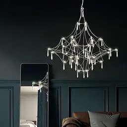 Дизайнерська невагома люстра MIRA C d80 см Line.F MJ 158-800 CH