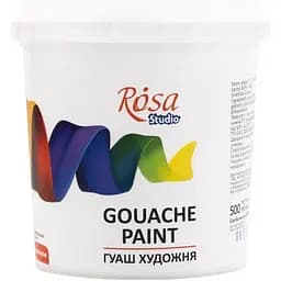 Гуашевая краска Rosa Белила титановая (901) 500 мл