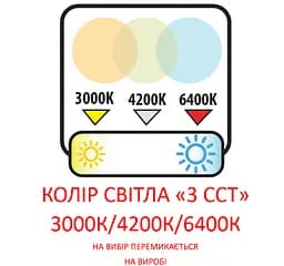Світильник врізний ALEXIS-18 3CCT (білий) - мініатюра 3