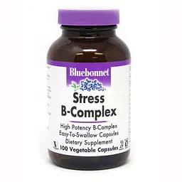 Вітаміни та мінерали Bluebonnet Nutrition Stress B-Complex, 100 вегакапсул