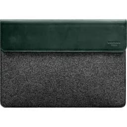 Чохол-конверт BlankNote Crazy Horse для MacBook 13 із клапаном шкіра+фетр Зелений