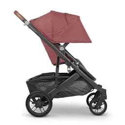 Прогулянкова коляска Uppababy Cruz V2 - Lucy + люлька Uppababy Carrycot Lucy Rosewood Melange Carbon Frame - мініатюра 5