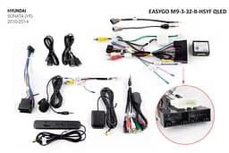Штатна автомагнітола EasyGo M9-3-32-B-HSYF QLED Hyundai Sonata (YF) 2010-2014 - мініатюра 2