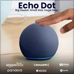 Колонка портативна розумна Amazon Echo Dot 5th Generation Deep Sea Blue (синя) - мініатюра 6