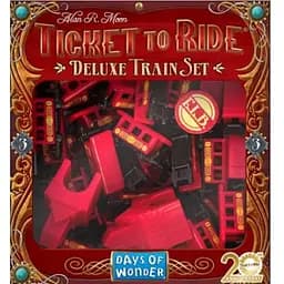 Аксессуар Days of Wonder Промо набор для игры Билет на поезд 3 красный Ticket to Ride 20th Anniversary Deluxe Train Set (DOWTTRTS3)