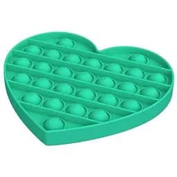 Сенсорна іграшка Pop it антистрес сердечко бірюзове