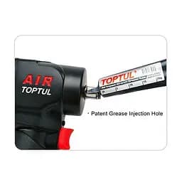 Пневмогайковерт 1/2" 900 Nm 10000 об/хв 1,37 кг супер-короткий Super Duty TOPTUL KAAQ1665 - мініатюра 3