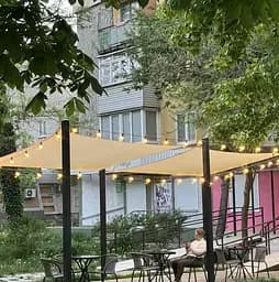 Тент навіс затіняючий квадратний 3х3м Оксфорд (Бежевий) - мініатюра 6