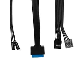 Корпус 2E Credo Slim V90B-400 з БЖ ATX400 Black (2E-V90B-400) - мініатюра 7