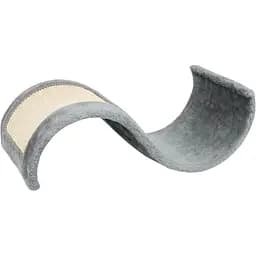 Кігтеточка-хвиля Trixie Wave для котів плюш/сизаль сіра 29x18x50 см [CD]