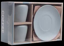 Набір чашок Limited Edition Morning Coffee 2х240 мл з блюдцями порцеляна (RX-N24704) - мініатюра 5