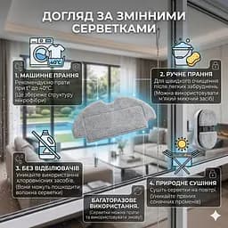 Розумний побутовий робот-пилосос для миття вікон підлоги та стелі 3в1 з пультом керування та додатком для смартфона - мініатюра 8
