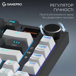 Клавіатура GamePro Asgard Valhalla Pro 75% Rainy switches (MK160B-D-Pro) - мініатюра 9