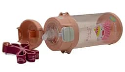 Пляшка для води Casno 690 мл KXN-1219 Рожева (Свинка) з соломинкою (KXN-1219_Pink) - мініатюра 5